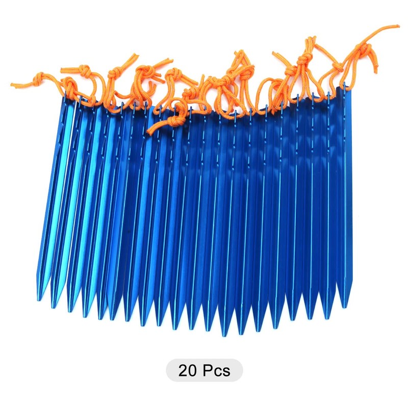 ZONADAH 20Pcs in Set Camping Tent Pegs Stakes Set 7"