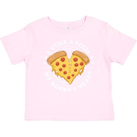 inktastic I Stole a Pizza My Nonna's Heart Baby T-Shirt 6 Months Pink 45d36