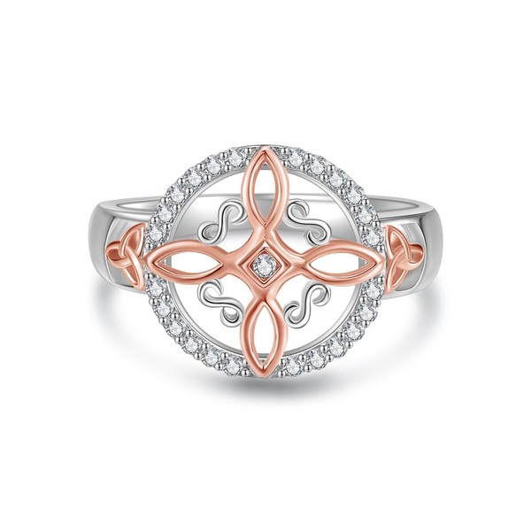 ONEFINITY Witches Knot Ring Sterling Silver Nudo De Bruja Plata