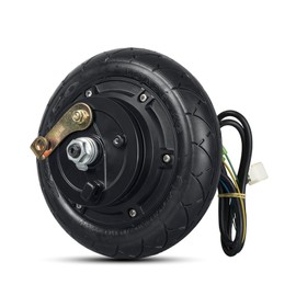 8 Inch Scooter Hub Motor 36V 500W Brushless Hub Motor with Solid Tire, Drum Brake, Electric Scooter Wheel Hub Motor (8inch 36V500W)
