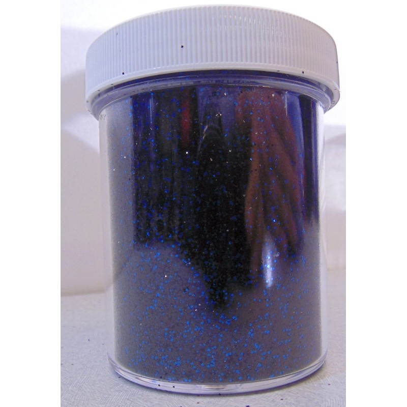 Vintage Paint Midnight Blue 0.015 Square Metal Flake 8 Ounce