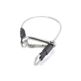 Waist Tape Holder Lanyard for Gaffers Tape Steel Carabiner Clip Hanging Rope for Photography Film Stage Television Production Carrying Tool (White)