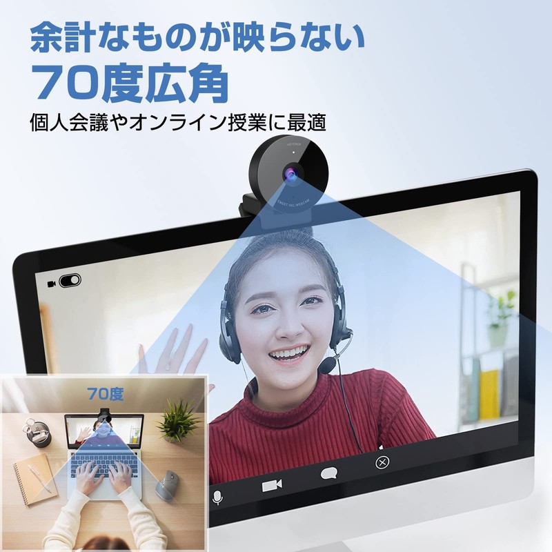 WEB Camera EMEET C950 Webcam Ideal for Personal Meetings, HD1080P,