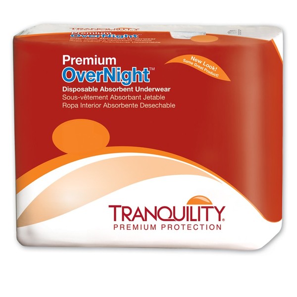 Tranquility Premium Overnight Underwear, Ex-Small, Heavy Absorbency, 2113 - Case of 88