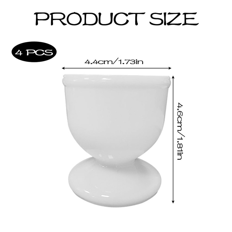 4PCS Egg Cups Reusable Plastic Eggs Cup Holder Dishwasher Safe