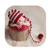 Coberllus Newborn Baby Photo Props Outfits Crochet Christmas Long Tail