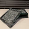 PRESTINE Glamorous & Glitzy Set of 4 Crushed Crystal Coasters