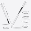 Arrtx White Gel Pens, 5 Pack, 1mm Fine Point Pens