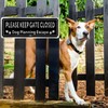 2 Pcs Please Keep Gate Closed Sign Guard Dogs Warning