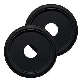 Molded Nylon Ceiling Medallion for Light Fixtures and Ceiling Fans Black 13"OD x 4"ID x 1-1/8"P (Fits Canopies up to 10-1/2")