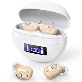 K&FCOPTEE Rechargeable Hearing Aids for Seniors Invisible in-Ear Digital Sound Amplifier