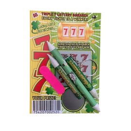 3pcs Premium Lottery Scratcher Tool – Mess-Free Design with 1 Emery Board & Free Scratch Off Ticket | Durable & Reusable Scratch Off Ticket Tool | Coin Alternative, Easy to Hold Lotto Scraping Tool