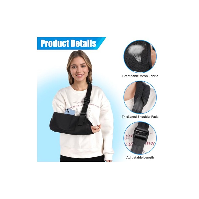 Shoulder Support Arm Sling Shoulder Immobilizer, Arm Sling for Shoulder