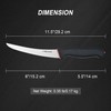 HALSENX Professional 6 Inch Curved Stiff Boning Knife -Non-Slip SoftGrip