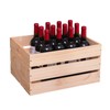 1 Piece Large Pine Wood Crates For Storage, Unfinished Natural