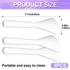 Pndeyo 3pcs Mini Metal Makeup Spatula, Reusable Cosmetic Cream Spatulas