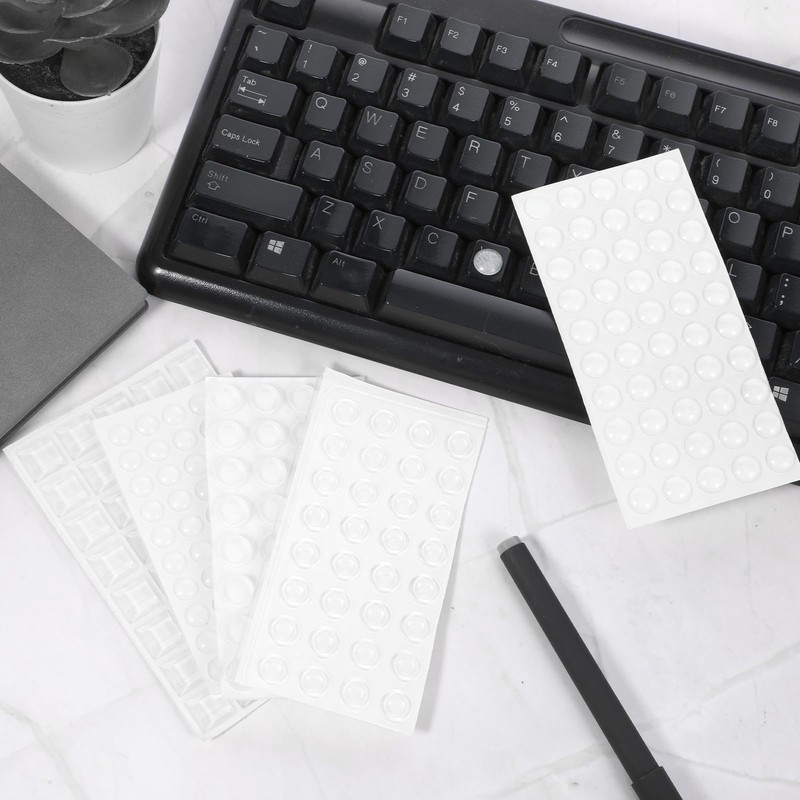 BOHUIZ 204Pcs Bump Dots for Visually Impaired, Adhesive Dot Silicone