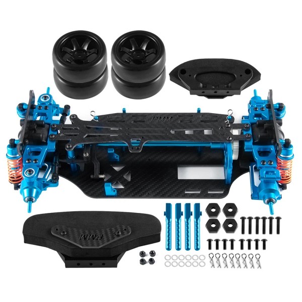 FLYXM Metal Carbon Adjustable Arm Frame Chassis For 1:10 TT01