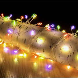 Snowtime 200 4m Copper Wire Cluster Lights With Multi-Colour LEDs