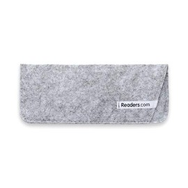 Soft Cases/Pouches in Light Grey by Readers.com | The Felt Reading Glasses Pouch
