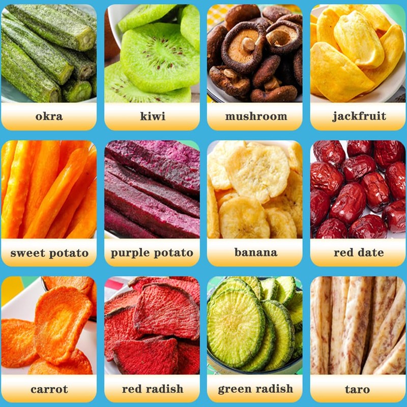SXET Freeze Dried Vegetables Snacks, 12 Types of Mixed Fruit