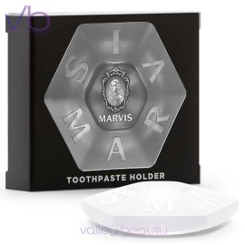 MARVIS Toothpaste Holder | Colorful and Stylish Bathroom Vanity Assortment - WHITE