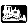 Bulldozer sticker OS 197 vinyl 6" Decal bulldozer