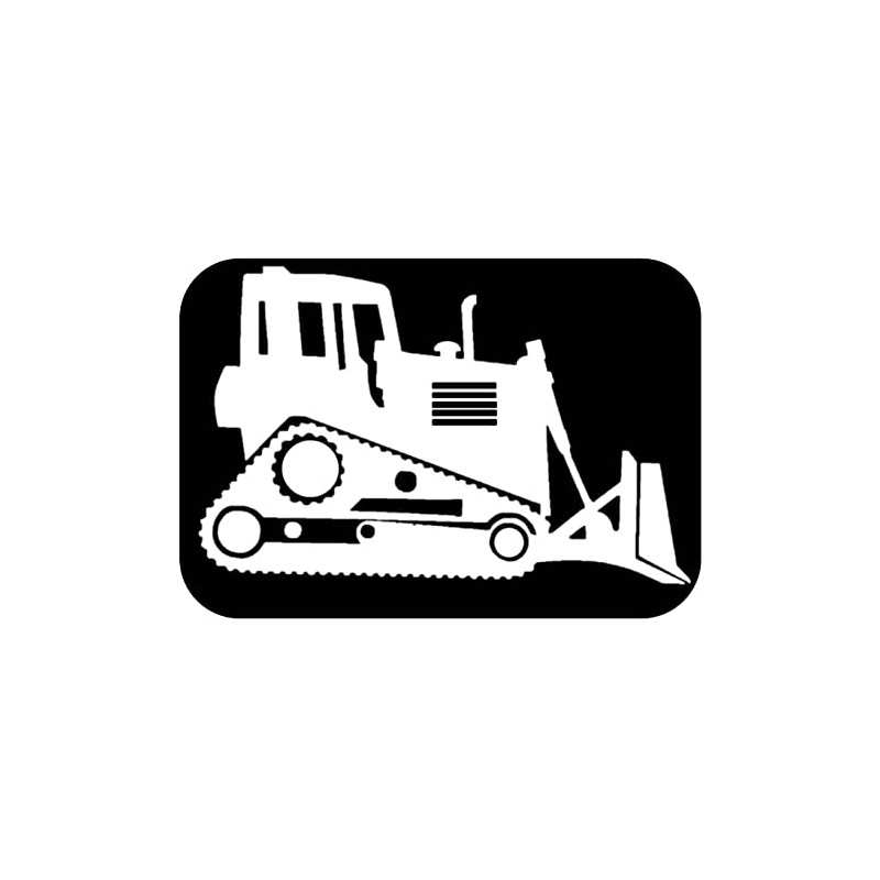 Bulldozer sticker OS 197 vinyl 6" Decal bulldozer