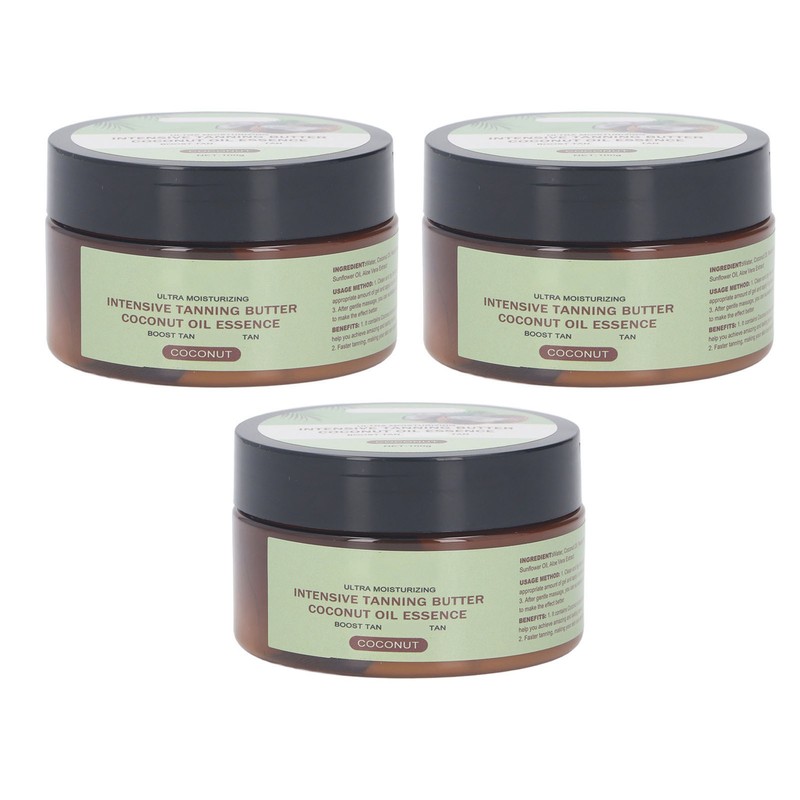 3pcs Tanning Lotion Accelerator Moisturizing Sunless for Bronze Brown Skin