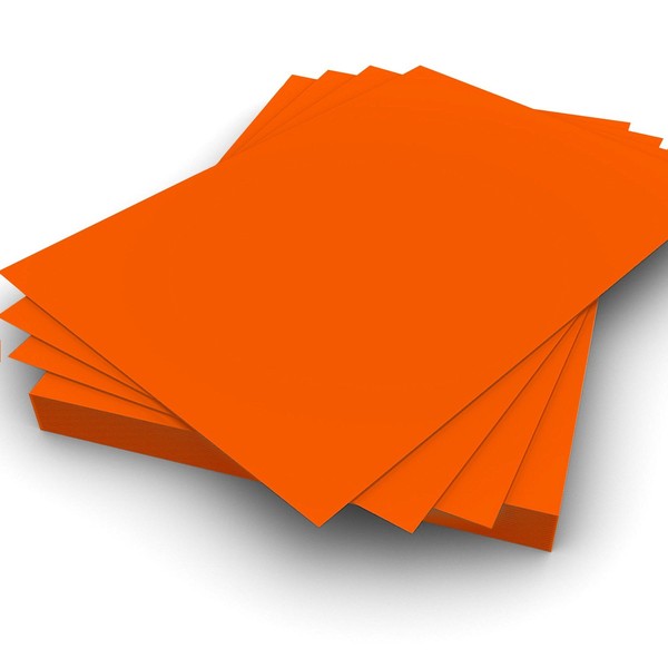 Party Decor A5 100gsm Plain Orange smooth paper Pack of 2500 Perfect for Printing on and general office use