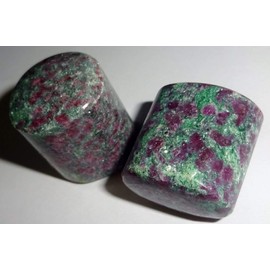 ( Ruby Fuchsite ) 1pc Tumbled and Hand Polished Natural Healing Crystal Gemstone with Beautiful Color & Markings, Collectible, Display or Wrapping Stone