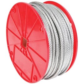 Koch 002023 500FT Wire Rope Cable, Medium Strength, 1/16 by 7 x 7 Cable, Galvanized Steel, 96 lbs. Working Load Limit