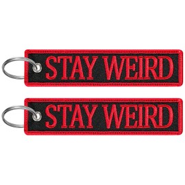 FRTKK 2 Pcs Embroidery keychain Key Ring Accessories, Double Sided Motorcycles Car Key Tags for Scooters Men and Women