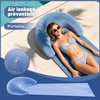 Zcaukya 2 Packs Beach Mat with Inflatable Backrest Pillows for