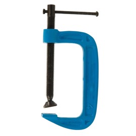 Dapetz ® Light Duty G Clamp 100mm Cast Iron Frame with Black Phosphate Thread Coating and Reinforced Shoulders Includes to mmy bar and Swivel Shoe