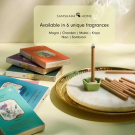 Samskara Mukta Dhoop Sticks - Set of 10 | Premium Natural Pearl Incense for Meditation, Yoga, and Relaxation | Handcrafted Herbal Aromatic Fragrance for Spiritual Purity and Harmony