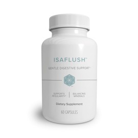 Isagenix IsaFlush - Gentle Digestive Support with Balanced Minerals Encouraging Regularity - No Harsh Laxatives - 60 Capsules