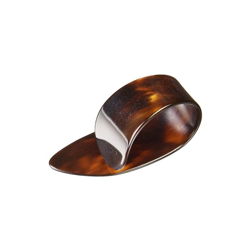 HOSCO Genuine Tortoise Shell Guitar Pick, Thumb Guitar Pick, Large,