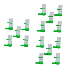 Hohopeti 3sets Automatic Water Dispenser for Birds No Mess Feeder Plastic Bird Drinker Drink Machine Easy to Clean Refill Wall/cage Mount Ideal for Small 5pcs*3