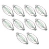 10PCS Stainless Steel Spring Fishing Feeder Bait Cage Holder Tackle
