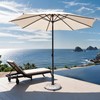 JOINHOM Patio Umbrella Base with Wheel 45lbs, Outdoor Umbrella Stand,