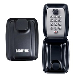 GLIOFLUX Key Safe Outdoor, Key Safe Wall Mounted with 10 Digit Combination code - Outdoor Waterproof and Security Key Lock Box - Key Box for Home, Garage