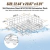 UPGRADED 304 Stainless Steel W10728159 W10525646 Dishwasher Bottom Rack Replacement