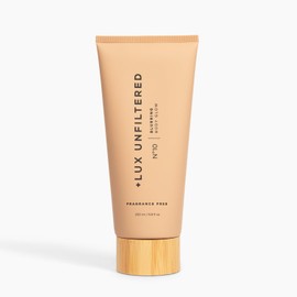 #NAME? + Lux Unfiltered N10 Blurring Body Glow in Fragrance Free, Vegan Instant Body Shimmer that Blurs Imperfection, Hydrating Lotion Loaded with Antioxidants, Rich in Shea Butter, Squalane & Vitamin C