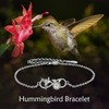 CRMAD hummingbird Infinity Bracelet for Women Sterling Silver Daisy Bracelet