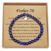 Geschenke für Frauen Zum 70 Geburtstag Lapislazuli Armband mit Sterling