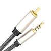 Ronyme Coaxial Audio Video Cable RCA to 3.5mm Adapter Lossless