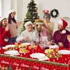 Pack of 2 Christmas Tablecloth, Rectangle Christmas Waterproof Tablecloth for