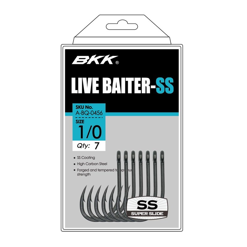 BKK Live Baiter-SS Hook | 4/0 | 5-Pack | Saltwater