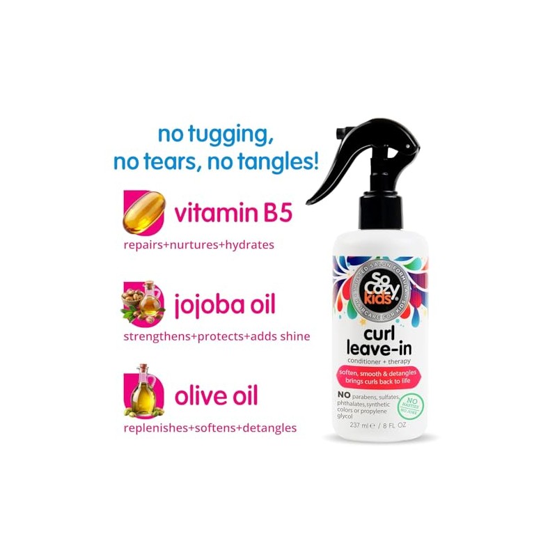 SoCozy Curl Leave-In Conditioner - Detangles and Restores Curls While